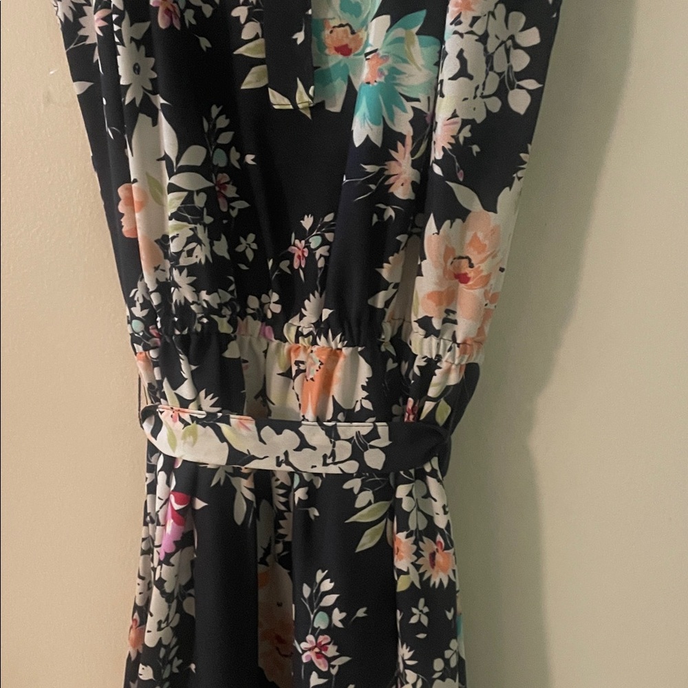 LC Lauren Conrad Navy Floral Mini Dress - Picture 7 of 10